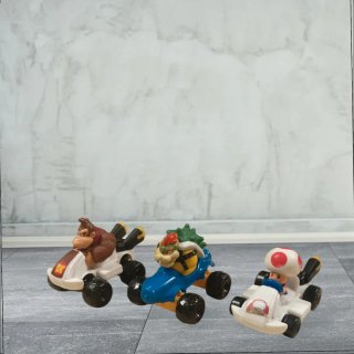 Lotto 3 Macchinine Mario Kart Pull Back Nintendo