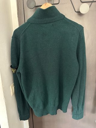 Jersey Stone Island verde lana