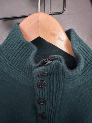 Jersey Stone Island verde lana