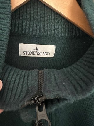 Jersey Stone Island verde lana