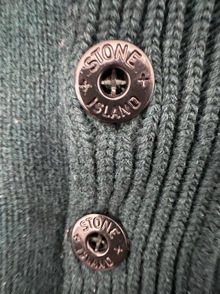 Jersey Stone Island verde lana