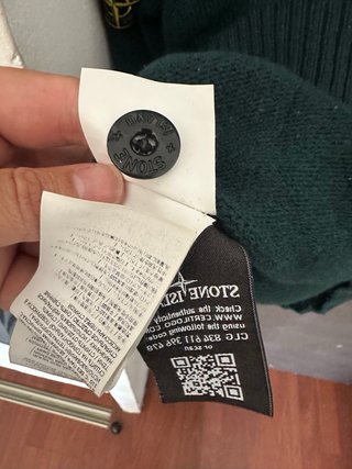 Jersey Stone Island verde lana