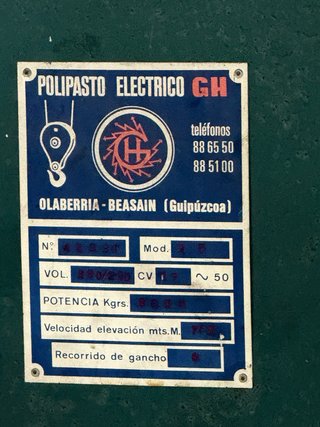 Motor Puente Grúa Eléctrico