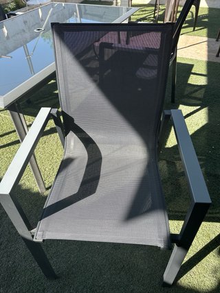 Mesa y 4 Sillas Exterior Cristal