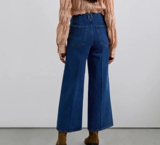 Pantalón vaquero culotte ancho