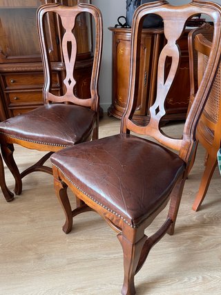 Juego 4 Sillas Comedor Clásico Inglés