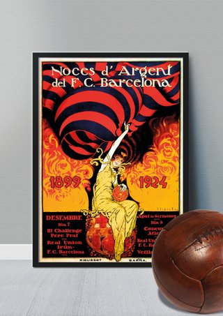 Quadro BARÇA 1924 Replica POSTER Vintage Marco A3