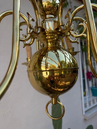 Lámpara Colgante Estilo Holandés Dorado