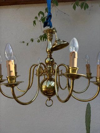 Lámpara Colgante Estilo Holandés Dorado