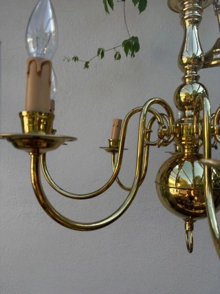 Lámpara Colgante Estilo Holandés Dorado