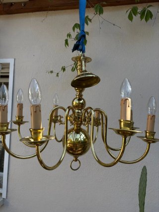 Lámpara Colgante Estilo Holandés Dorado