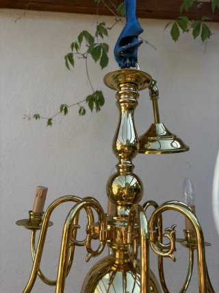 Lámpara Colgante Estilo Holandés Dorado