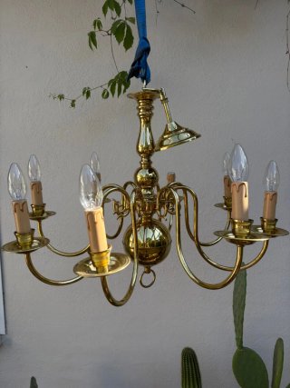 Lámpara Colgante Estilo Holandés Dorado