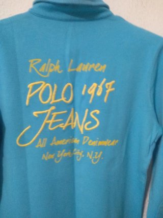 Polo Ralph Lauren Azul con Logo Dorado