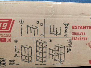 Scaffale in plastica TAYG 745 70x40x180cm regolabile