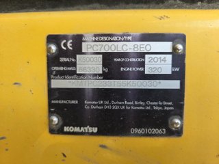 Excavadora Komatsu PC700 LC