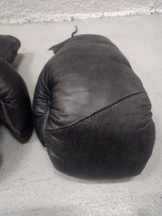 Guantes de boxeo retro piel búfalo infantiles
