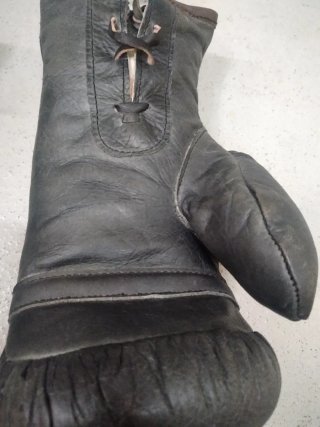 Guantes de boxeo retro piel búfalo infantiles