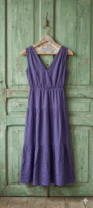 Vestido Tintoretto azul marino Verano Midi