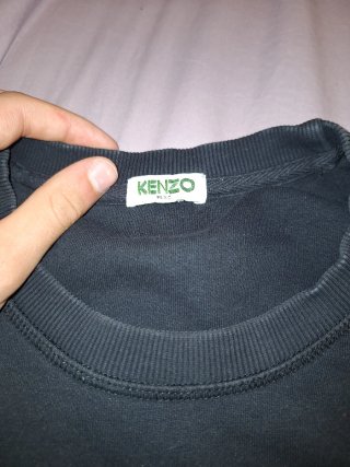 Sudadera Kenzo Negra con Tigre