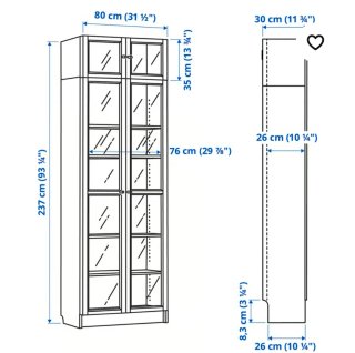 Estantería IKEA BILLY con altillo