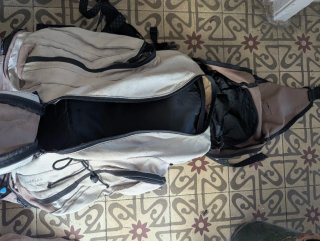 75€ Mochila  60L grande Quechua forclaz