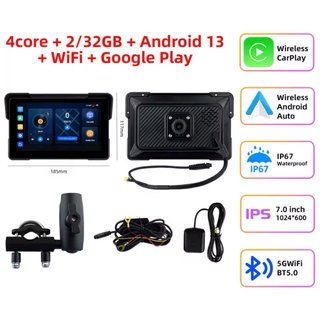 Pantalla GPS Moto 7 Android 13 CarPlay