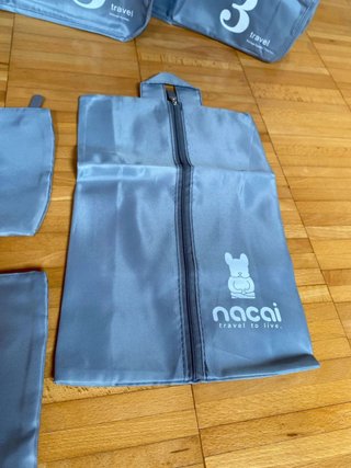 Organizer da viaggio 8 pezzi grigio! #301-8