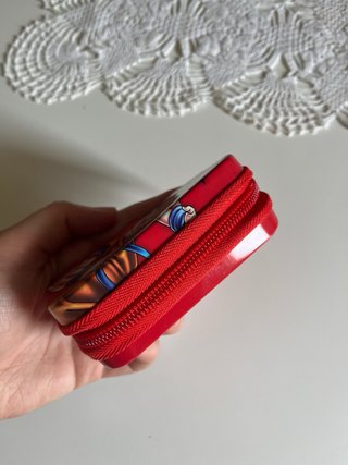 Porta carte Dragon Ball Z rosso Y2k