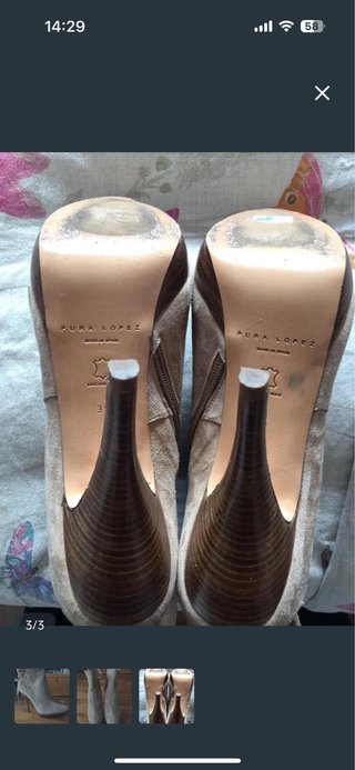 Botines Ash Beige/Marrón