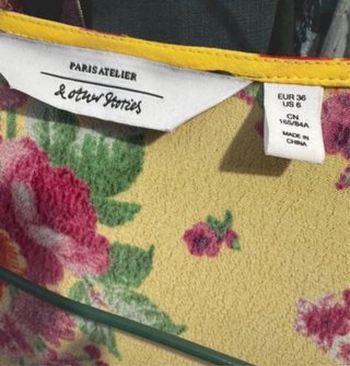 Vestido amarillo flores