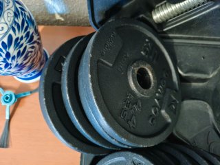 Set de pesas con maletín