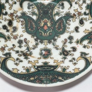 Piattino porcellana con decoro floreale giapponese