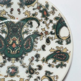 Piattino porcellana con decoro floreale giapponese