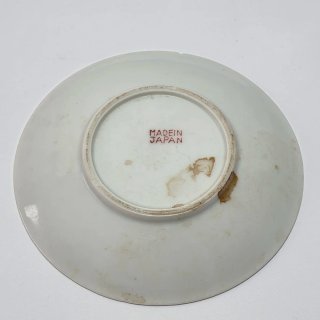 Piattino porcellana con decoro floreale giapponese