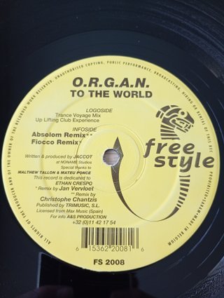 O.R.G.A.N. - TO THE WORLD - VINILO REMEMBER