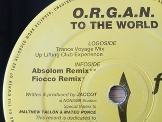 O.R.G.A.N. - TO THE WORLD - VINILO REMEMBER