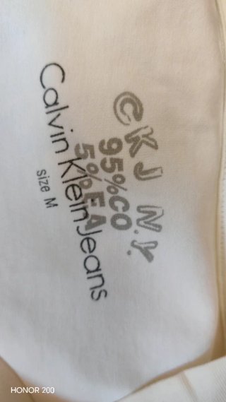 T-shirt Calvin Klein uomo bianca stampa