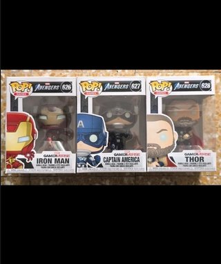 Funko Pop! Avengers Games Iron Man, Thor, Cap