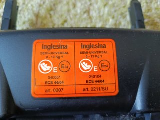 Base Isofix Inglesina + Cuco Grupo 0 Blue Jeans