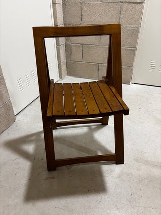 Silla de madera plegable