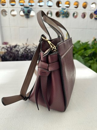Bolso de mano Parfois borgoña