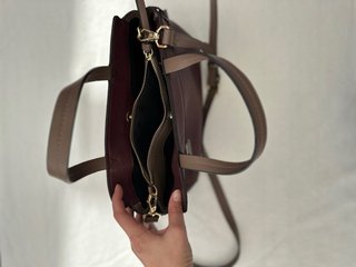 Bolso de mano Parfois borgoña
