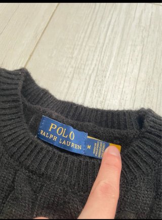 Jersey Polo Ralph Lauren Negro Cable Knit
