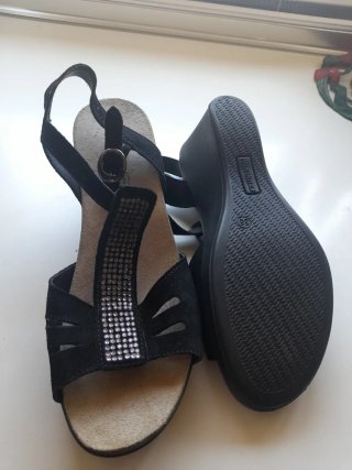 Sandalias italianas negras