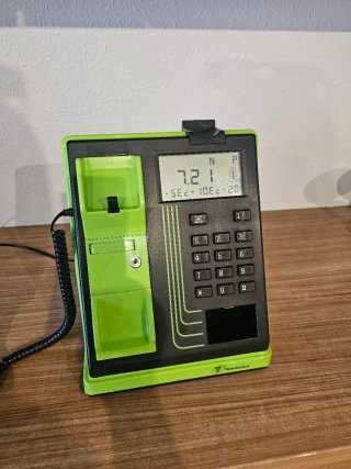 Teléfono Retro Telefonica Negro y Verde