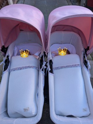 Vestiduras hechas a medida  Bugaboo Donkey Gemelar