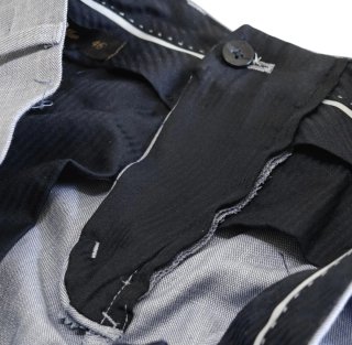 Set pantaloni classici beige e blu