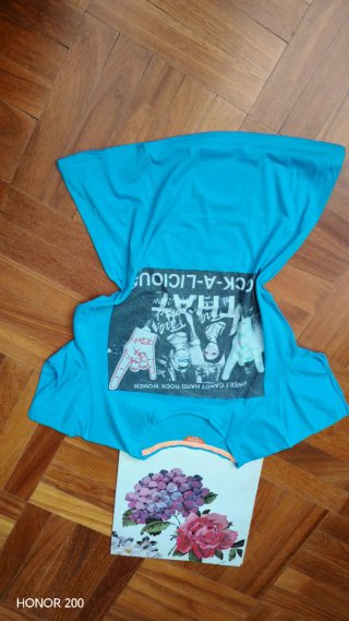 T-shirt uomo azzurra Eddicot