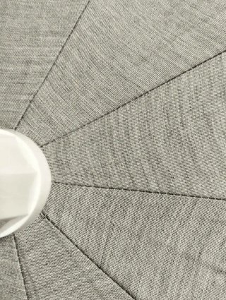 Sombrilla, Parasol Aluminio 240cm Gris UV50